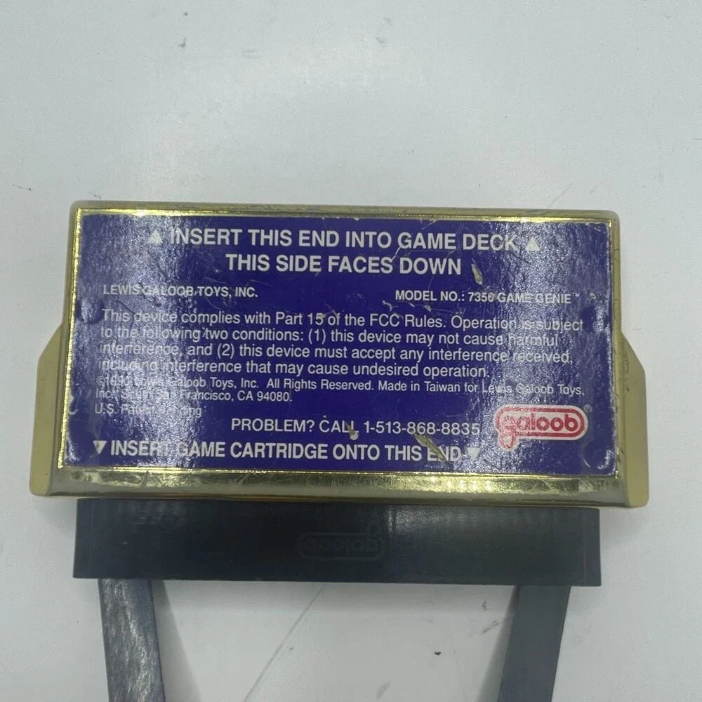 OEM Gold Galoob Nintendo Game Genie Video Game Enhancer NES Controller 7350